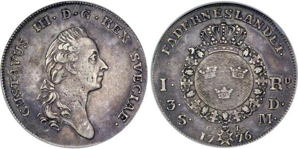 1 Riksdaler Schweden  