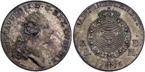 1 Riksdaler 瑞典 銀 古斯塔夫三世 (1746 - 1792)
