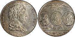 1 Riksdaler 瑞典－挪威联盟 (1814 - 1905) 銀 卡尔十四世·约翰 (1763-1844)
