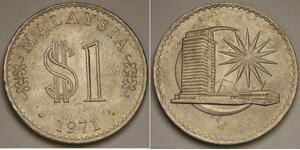 1 Ringgit Malaysia (1957 - ) Kupfer 