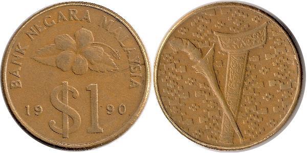 1 Ringgit Malaisie (1957 - ) Tin/Cuivre/Zinc 