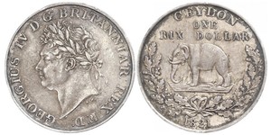 1 Rixdollar Sri Lanka Argent George IV (1762-1830)