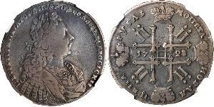 1 Rouble Empire russe (1720-1917) Argent Pierre II (1715-1730)