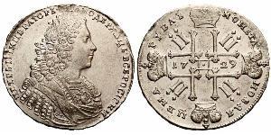 1 Rouble Empire russe (1720-1917) Argent Pierre II (1715-1730)