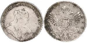 1 Rouble Empire russe (1720-1917) Argent Anna Ivanovna (1693-1740)