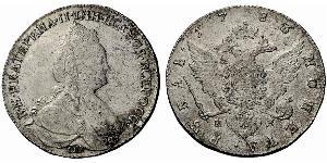 1 Rouble Empire russe (1720-1917) Argent Catherine II (1729-1796)