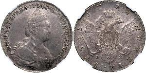 1 Rouble Empire russe (1720-1917) Argent Catherine II (1729-1796)