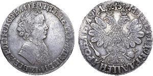 1 Rouble Empire russe (1720-1917) Argent Pierre Ier le Grand(1672-1725)