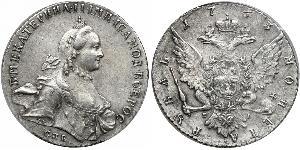1 Rouble Empire russe (1720-1917) Argent Catherine II (1729-1796)