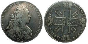 1 Rouble Empire russe (1720-1917) Argent Pierre II (1715-1730)