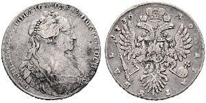 1 Rouble Empire russe (1720-1917) Argent Anna Ivanovna (1693-1740)