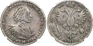 1 Rouble Empire russe (1720-1917) Argent Pierre Ier le Grand(1672-1725)