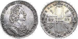 1 Rouble Empire russe (1720-1917) Argent Pierre Ier le Grand(1672-1725)