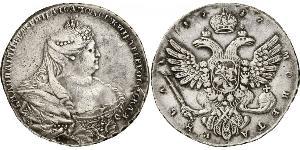 1 Rouble Empire russe (1720-1917) Argent Anna Ivanovna (1693-1740)