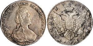 1 Rouble Empire russe (1720-1917) Argent Catherine II (1729-1796)