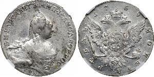 1 Rouble Empire russe (1720-1917) Argent Ielizaveta I Petrovna  (1709-1762)