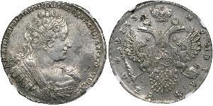 1 Rouble Empire russe (1720-1917) Argent Anna Ivanovna (1693-1740)