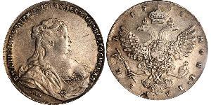 1 Rouble Empire russe (1720-1917) Argent Anna Ivanovna (1693-1740)