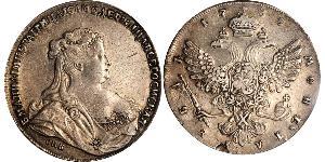 1 Rouble Empire russe (1720-1917) Argent Anna Ivanovna (1693-1740)