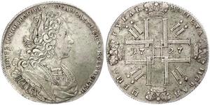 1 Rouble Empire russe (1720-1917) Argent Pierre II (1715-1730)