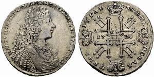 1 Rouble Empire russe (1720-1917) Argent Pierre II (1715-1730)