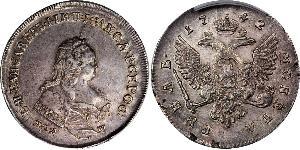 1 Rouble Empire russe (1720-1917) Argent Ielizaveta I Petrovna  (1709-1762)