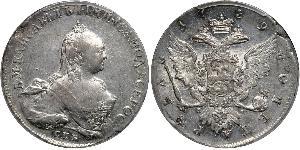 1 Rouble Empire russe (1720-1917) Argent Ielizaveta I Petrovna  (1709-1762)