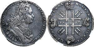 1 Rouble Empire russe (1720-1917) Argent Pierre II (1715-1730)