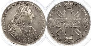 1 Rouble Empire russe (1720-1917) Argent Pierre II (1715-1730)