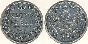 1 Rouble Empire russe (1720-1917) Argent Nicolas I (1796-1855)