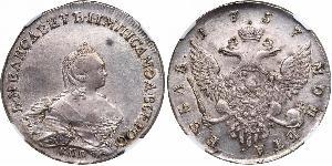 1 Rouble Empire russe (1720-1917) Argent Ielizaveta I Petrovna  (1709-1762)