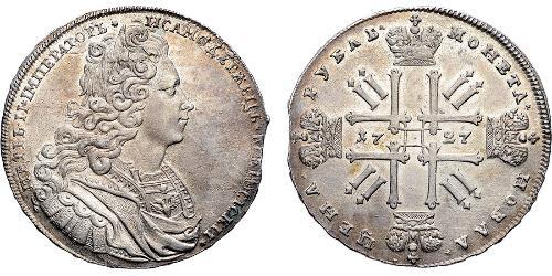 1 Rouble Empire russe (1720-1917) Argent Pierre II (1715-1730)