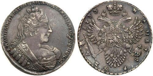 1 Rouble Empire russe (1720-1917) Argent Anna Ivanovna (1693-1740)