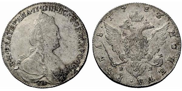 1 Rouble Empire russe (1720-1917) Argent Catherine II (1729-1796)