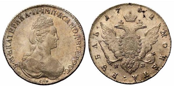 1 Rouble Empire russe (1720-1917) Argent Catherine II (1729-1796)