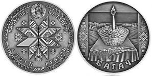 1 Rouble Bièlorussie (1991 - ) Cuivre/Nickel 