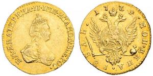 1 Rubel Russisches Reich (1720-1917) Gold Katharina II (1729-1796)