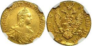 1 Rubel Russisches Reich (1720-1917) Gold Jelisaweta I Petrowna (1709-1762)