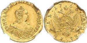 1 Rubel Russisches Reich (1720-1917) Gold Jelisaweta I Petrowna (1709-1762)