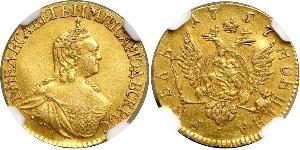 1 Rubel Russisches Reich (1720-1917) Gold Jelisaweta I Petrowna (1709-1762)