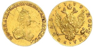 1 Rubel Russisches Reich (1720-1917) Gold Katharina II (1729-1796)