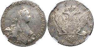 1 Rubel Russisches Reich (1720-1917) Silber Katharina II (1729-1796)