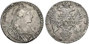 1 Rubel Russisches Reich (1720-1917) Silber Anna Iwanowna (1693-1740)