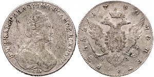 1 Rubel Russisches Reich (1720-1917) Silber Katharina II (1729-1796)