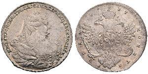 1 Rubel Russisches Reich (1720-1917) Silber Anna Iwanowna (1693-1740)