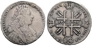 1 Rubel Russisches Reich (1720-1917) Silber Peter II (1715-1730)