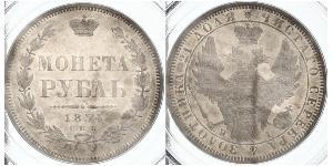 1 Rubel Russisches Reich (1720-1917) Silber Nikolaus I (1796-1855)