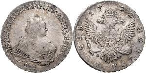 1 Rubel Russisches Reich (1720-1917) Silber Jelisaweta I Petrowna (1709-1762)