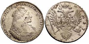 1 Rubel Russisches Reich (1720-1917) Silber Anna Iwanowna (1693-1740)