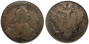 1 Rubel Russisches Reich (1720-1917) Silber Katharina II (1729-1796)